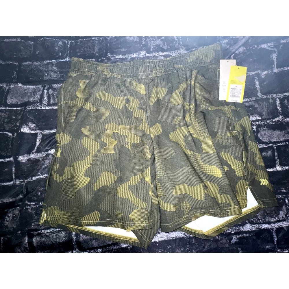 All in Motion Men's Sport Shorts 7", Green Camo, Size M, NWT - Picture 5 of 5